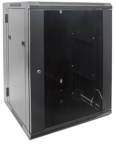 Intellinet 712019 rack cabinet 15U Wall mounted rack Black