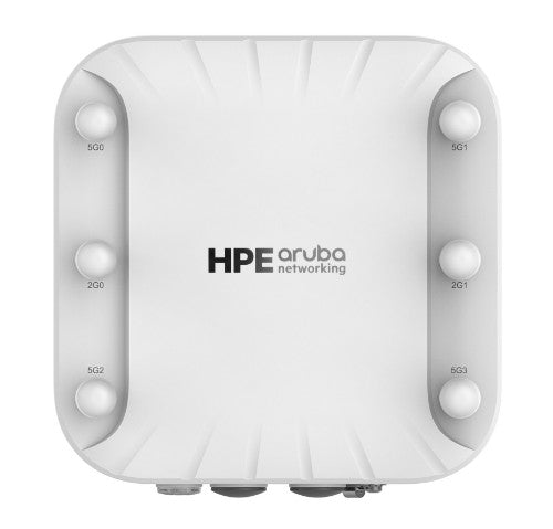 HPE Aruba Networking AP-518 (US) Dual Radio 4x4/2x2 Wi-Fi 6 6xRPSMA Connectors Hardened AP