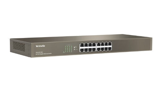 Tenda TEG1016G network switch Unmanaged Gigabit Ethernet (10/100/1000) 1U Blue