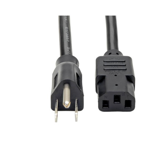 Tripp Lite P007-002 power cable Black 24" (0.61 m) C13 coupler NEMA 5-15P - Buy IT Solutions