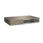 Tenda TEF1118P-16-150W network switch Unmanaged L2 Fast Ethernet (10/100) Power over Ethernet (PoE) 1U Black
