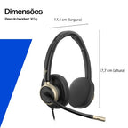 HP Poly Mission 815 Monaural USB Wired Headset (Bulk)