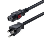 StarTech.com 15FT-LC15A-POWERCORD power cable Black 177.2" (4.5 m) NEMA 5-15P C13 coupler