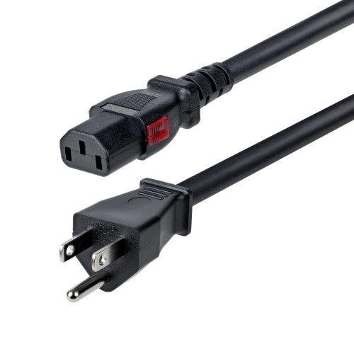 StarTech.com 10FT-LC15A-POWERCORD power cable Black 118.1" (3 m) NEMA 5-15P C13 coupler