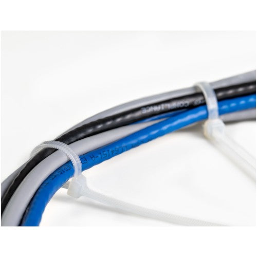 StarTech.com CBMZT8NK cable tie Releasable cable tie Nylon, Plastic White 1000 pc(s)