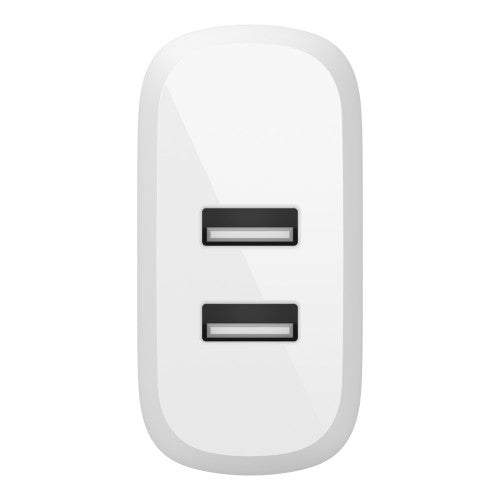 Belkin WCD001DQ1MWH mobile device charger Headset, MP4, Mobile phone, PDA, Power bank, Smartphone, Tablet, Telephone White AC, DC Fast charging Indoor