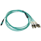 Tripp Lite N844X-02M-8L-P InfiniBand/fibre optic cable 78.7" (2 m) MPO/MTP 4x LC OFNR Aqua color, Beige, Black