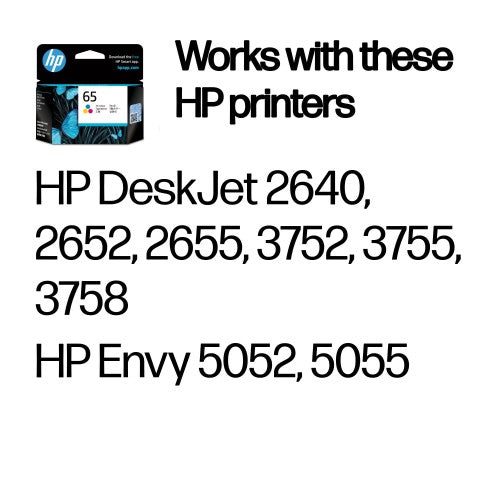 HP 65 Tri-color Original Ink Cartridge