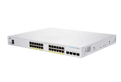 Cisco CBS250-24PP-4G Managed L3 Gigabit Ethernet (10/100/1000) Power over Ethernet (PoE) 1U Gray