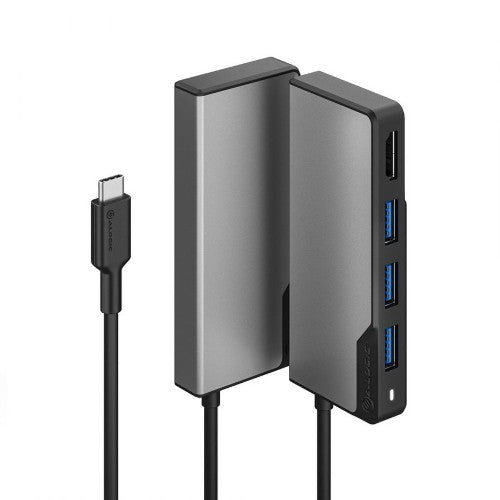 ALOGIC UCFUHDV2-SGR laptop dock/port replicator USB 3.2 Gen 1 (3.1 Gen 1) Type-C Black, Gray