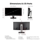 Viewsonic VG Series VG3456CA computer monitor 34" 3440 x 1440 pixels UltraWide Quad HD LED Black