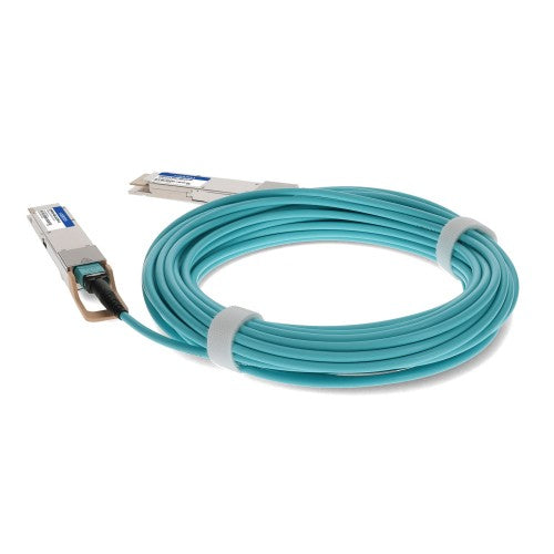 AddOn Networks QSFPDD4-400G-AOC1M-AO InfiniBand/fibre optic cable 39.4" (1 m) QSFP-DD AOC Aqua color