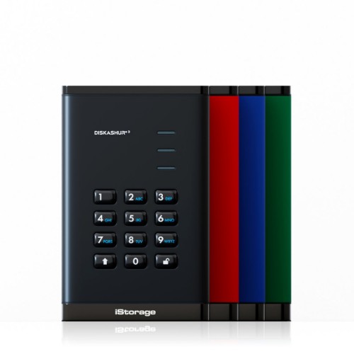 iStorage diskAshur3 8 TB USB Type-C 3.2 Gen 1 (3.1 Gen 1) Black