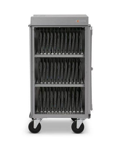 Bretford CUBE Cart Slim Portable device management cabinet Gray