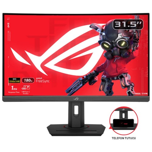ASUS ROG Strix XG32WCS computer monitor 31.5" 2560 x 1440 pixels Quad HD LED Black