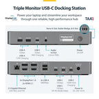 StarTech.com DK30C2DPEPRN laptop dock/port replicator Wired USB 3.2 Gen 2 (3.1 Gen 2) Type-C Gray