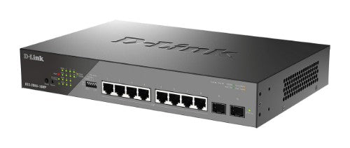 D-Link DSS-200G-10MP/E network switch Managed L2 Gigabit Ethernet (10/100/1000) Power over Ethernet (PoE) 1U Gray