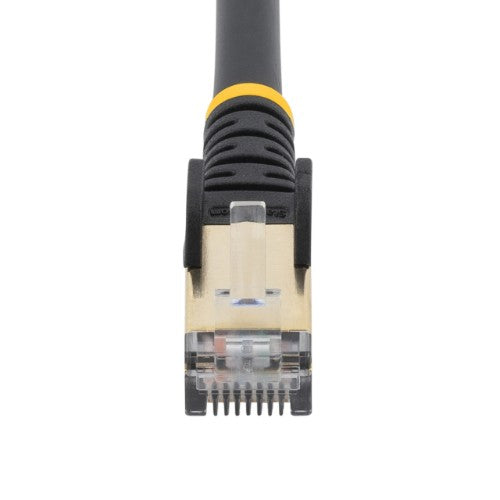 StarTech.com C6ASPAT12BK networking cable Black 145.7" (3.7 m) Cat6a
