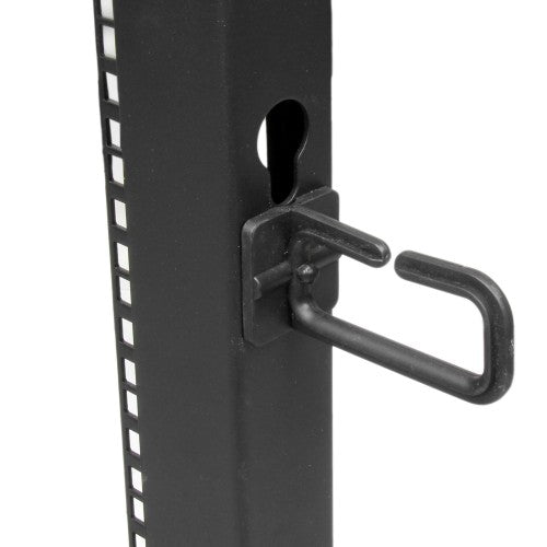 StarTech.com 4POSTRACK12U rack cabinet 12U Freestanding rack Black