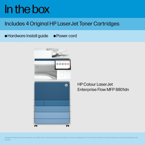 HP LaserJet Enterprise 8801dn Multifunction Color Printer, Only Ethernet; Duplex; Copier, Scanner