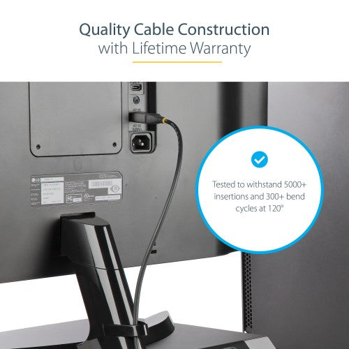 StarTech.com DP14VMM5M DisplayPort cable 196.9" (5 m) Gray, Black