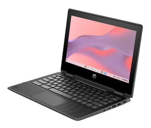 HP Fortis x360 11 inch G5 Chromebook Intel® N N100 Hybrid (2-in-1) 11.6" Touchscreen HD 8 GB LPDDR5x-SDRAM 64 GB eMMC Wi-Fi 6E (802.11ax) ChromeOS Black