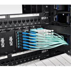 Eaton N846-10M-24-P InfiniBand/fibre optic cable 393.7" (10 m) MTP OFNP Aqua color, Black, Blue