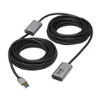 Tripp Lite U330-10M-AL USB cable USB 3.2 Gen 1 (3.1 Gen 1) 393.7" (10 m) USB A 5 Gbit/s Black, Gray