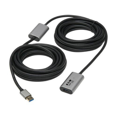 Tripp Lite U330-10M-AL USB cable USB 3.2 Gen 1 (3.1 Gen 1) 393.7" (10 m) USB A 5 Gbit/s Black, Gray