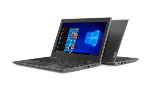 Lenovo 100e Windows 2nd Gen Intel® Celeron® N N4120 Laptop 11.6" HD 4 GB LPDDR4-SDRAM 128 GB SSD Wi-Fi 5 (802.11ac) Windows 11 Pro English Black