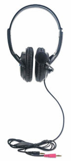 Manhattan 179317 headphones/headset Wired Head-band Calls/Music Black