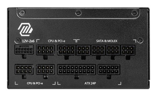 MSI MAG A1250GL PCIE5 power supply unit 1250 W 24-pin ATX ATX Black