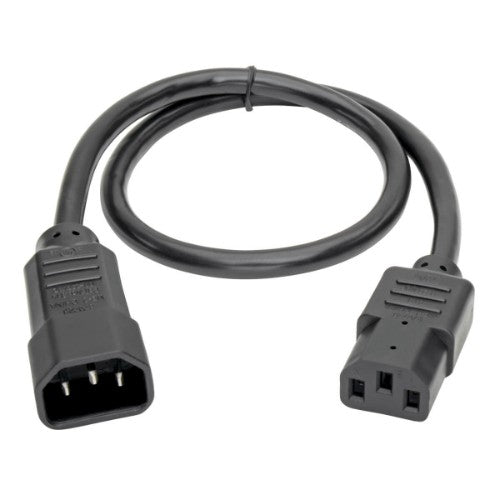 Tripp Lite P004-002 power cable Black 24" (0.61 m) C14 coupler C13 coupler