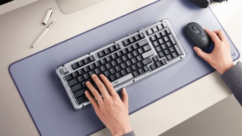 Logitech Alto Keys K98M keyboard Universal RF Wireless + Bluetooth QWERTY US English Graphite