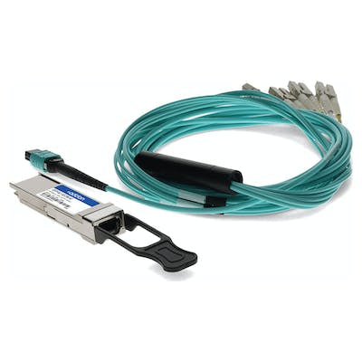 AddOn Networks QSFP-8LC-AOC3M-AO InfiniBand/fibre optic cable 118.1" (3 m) QSFP+ MPO Aqua color