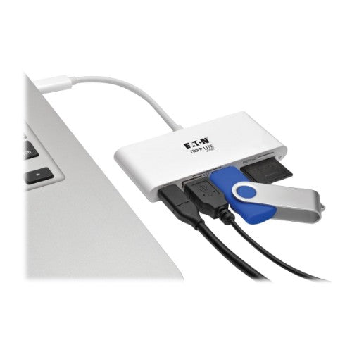 Tripp Lite U460-002-2AM-C laptop dock/port replicator USB 3.2 Gen 1 (3.1 Gen 1) Type-C White