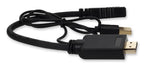 AddOn Networks HDMI2DPUSB video cable adapter 7.87" (0.2 m) HDMI Type A (Standard) DisplayPort Black
