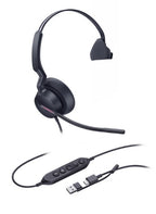 Yealink UH46 Mono Teams USB-C/A Headset Wired Head-band Office/Call center USB Type-C / USB Type-A Black