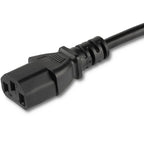 StarTech.com PXTF10110 power cable Black 118.1" (3 m) NEMA 5-15P C13 coupler