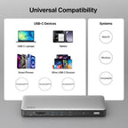 Belkin INC030TTSGY interface hub Thunderbolt 4 Gray