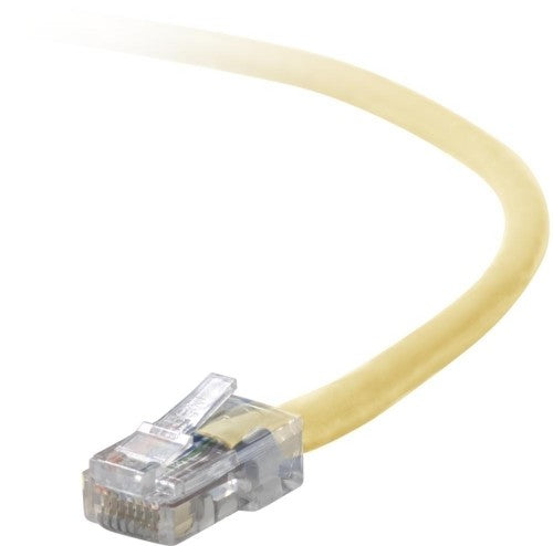 Belkin Cat5e, 8ft, 1 x RJ-45, 1 x RJ-45, Yellow networking cable 95.7" (2.43 m)
