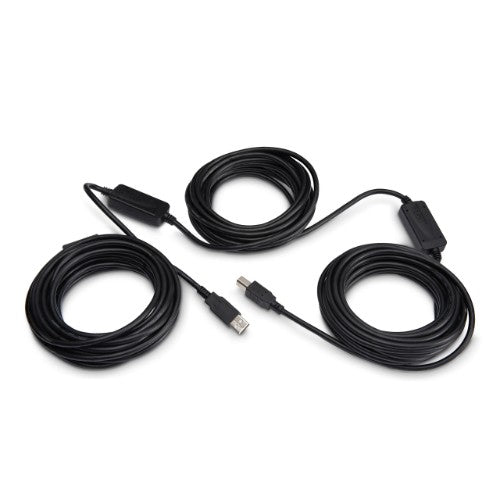 StarTech.com 15m USB 2.0, M/M USB cable 590.6" (15 m) USB A USB B 0.48 Gbit/s Aluminum, Black