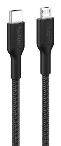 Belkin BoostCharge Pro USB cable 39.4" (1 m) USB C Micro-USB A Black