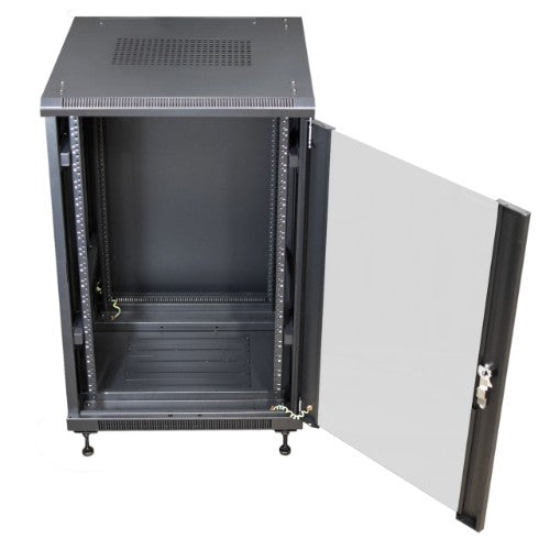 Weltron 90-4090EN-18U rack cabinet Freestanding rack Black