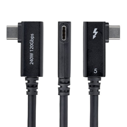 StarTech.com TBLT5MM80CM240WRA Thunderbolt cable 31.5" (0.8 m) 80 Gbit/s Black