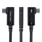 StarTech.com TBLT5MM80CM240WRA Thunderbolt cable 31.5" (0.8 m) 80 Gbit/s Black