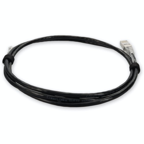 AddOn Networks ADD-7FSLCAT6A-BK networking cable Black 83.9" (2.13 m) Cat6a U/UTP (UTP)