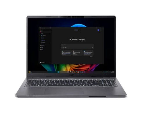 Acer TravelMate P2 TMP216-52-72R5 Copilot+ PC Intel Core Ultra 7 355 Laptop 16" WUXGA 16 GB DDR5-SDRAM 512 GB SSD Wi-Fi 7 (802.11be) Windows 11 Pro Gray