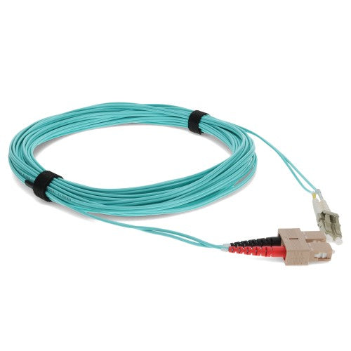 AddOn Networks ADD-SC-LC-0-3M5OM4 InfiniBand/fibre optic cable 11.8" (0.3 m) LOMM Aqua color