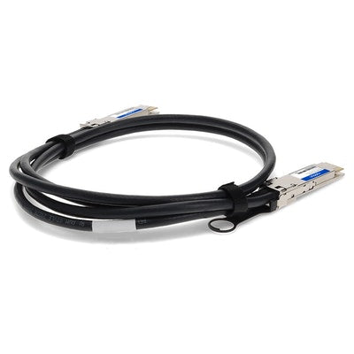AddOn Networks QDD-400G-DAC-2-5M-AO InfiniBand/fibre optic cable 98.4" (2.5 m) QSFP-DD Black, Silver